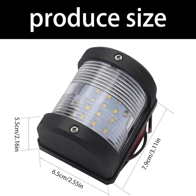 Green LED Marine Warning Light 112 5 Degree Wide Angle Waterproof 12V 24V Boat Navigation Lamp - Image 4